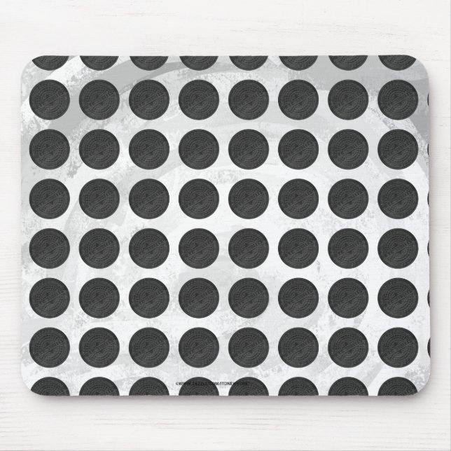 Manhole Covers Black Marble Mouse Pad (Front)