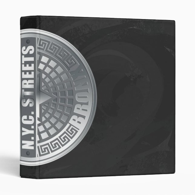 Manhole Covers Bronx 3 Ring Binder (Front/Spine)