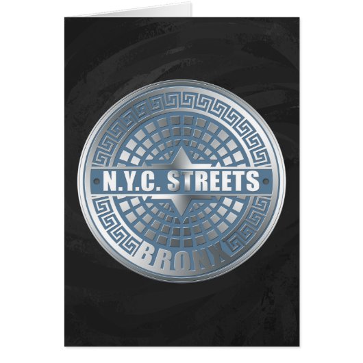 Manhole Covers Bronx Cards (Front)