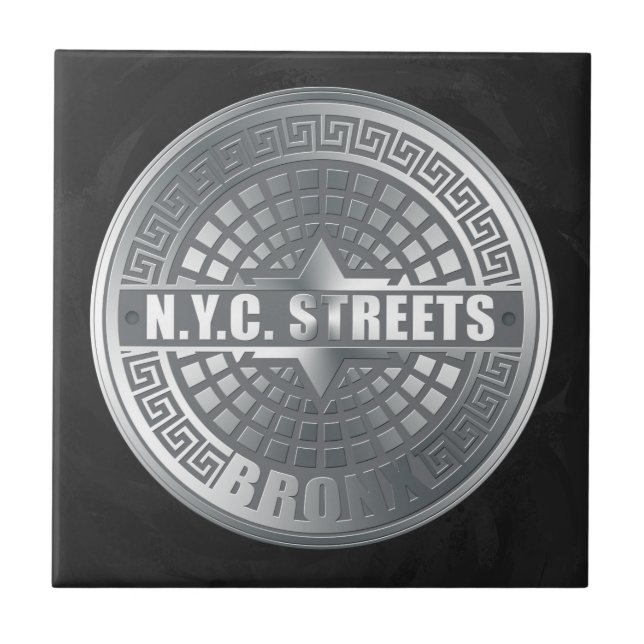 Manhole Covers Bronx Ceramic Tile (Front)