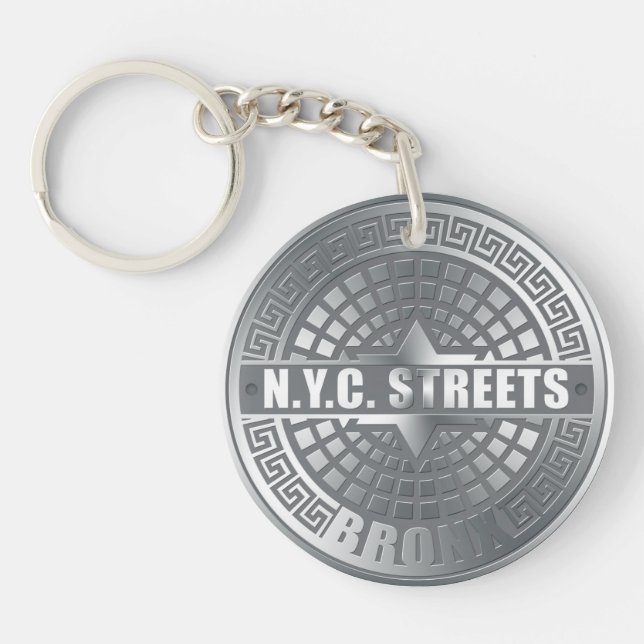 Manhole Covers Bronx Keychain (Front)