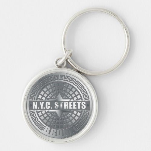 Manhole Covers Bronx Keychain