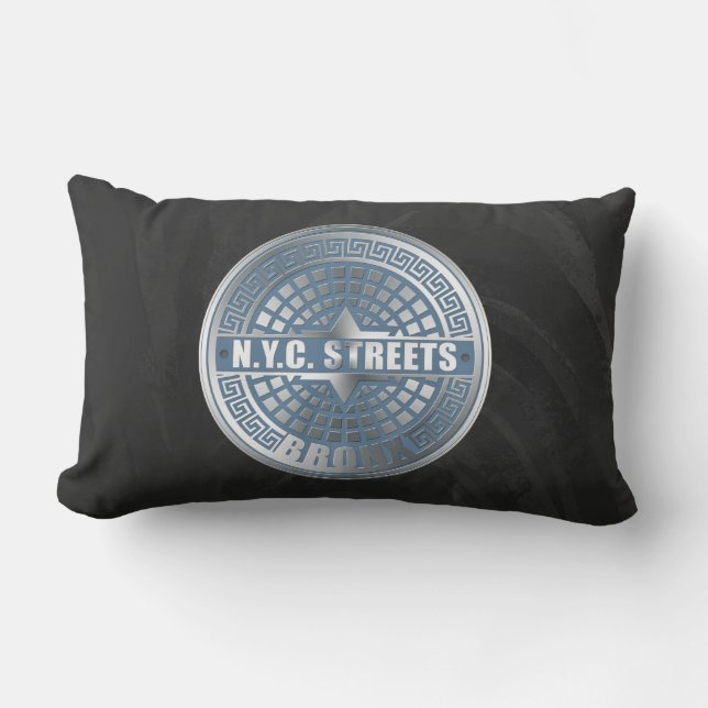 Manhole Covers Bronx Lumbar Pillow (Front)