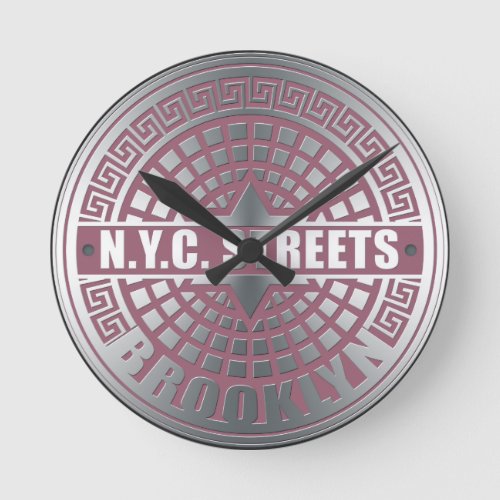Manhole Covers Brooklyn Round Clock