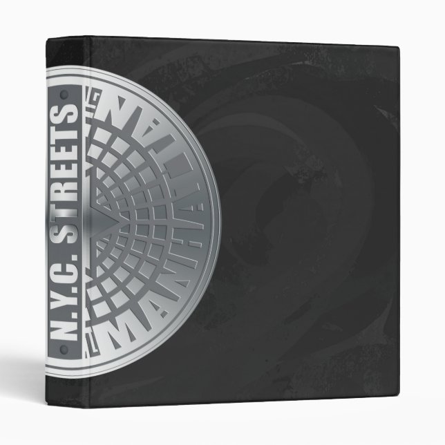 Manhole Covers Manhattan 3 Ring Binder (Front/Spine)