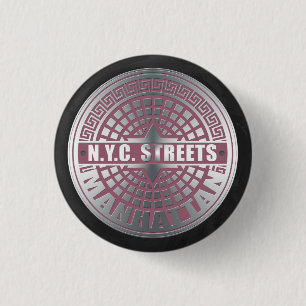 Manhole Covers Manhattan Button