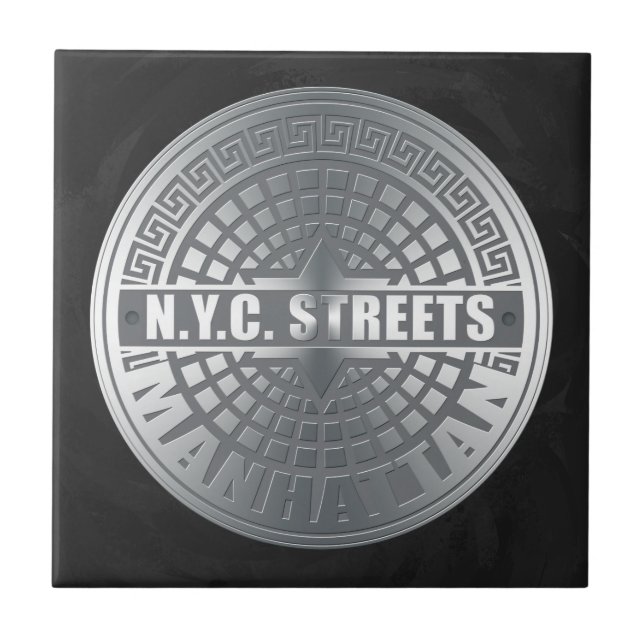 Manhole Covers Manhattan Ceramic Tile (Front)