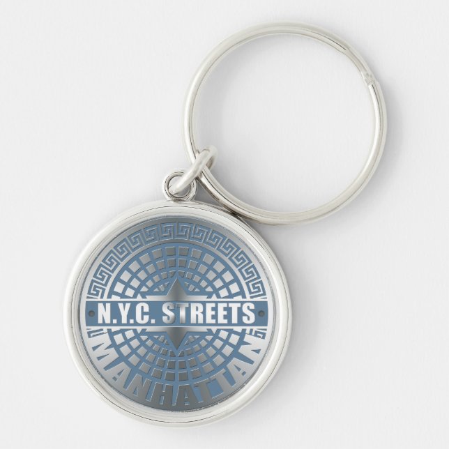 Manhole Covers Manhattan Keychain (Front)