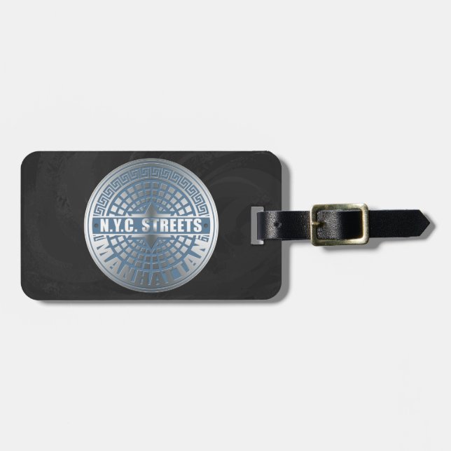 Manhole Covers Manhattan Luggage Tag (Front Horizontal)