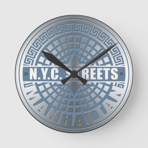 Manhole Covers Manhattan Round Clock