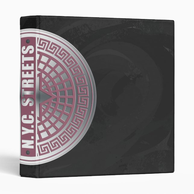 Manhole Covers NYC 3 Ring Binder (Front/Spine)