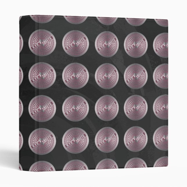 Manhole Covers NYC 3 Ring Binder (Front/Spine)