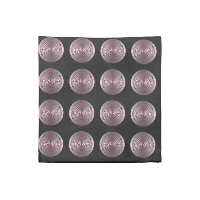 Manhole Covers NYC Cloth Napkin (Quarter Fold)