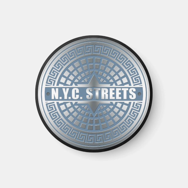 Manhole Covers NYC Magnet (Front)