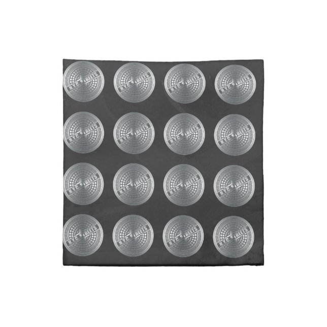 Manhole Covers NYC Napkin (Quarter Fold)
