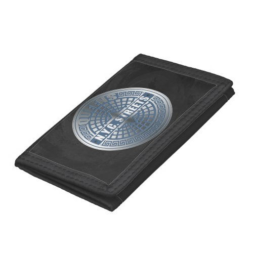 Manhole Covers Queens Trifold Wallet