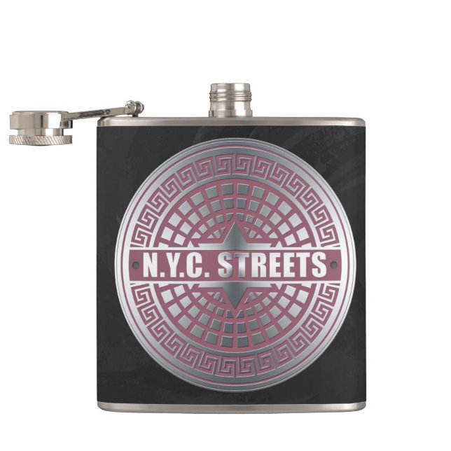 Manhole CoversNYC Flask (Opened)