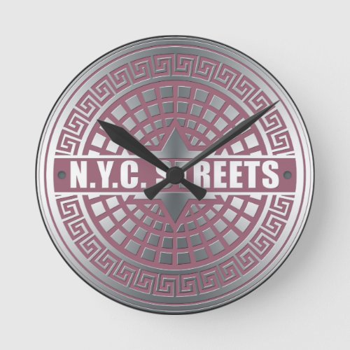 Manhole CoversNYC Round Clock