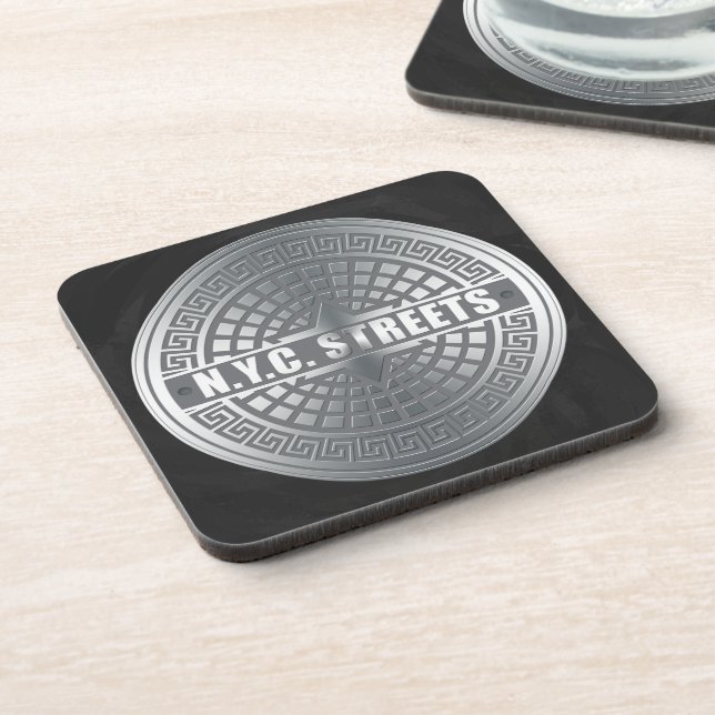 Manhole NYC Drink Coaster (Left Side)