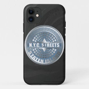 Manhole Staten Island Blue iPhone 11 Case
