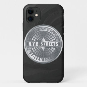 Manhole Staten Island Gray iPhone 11 Case
