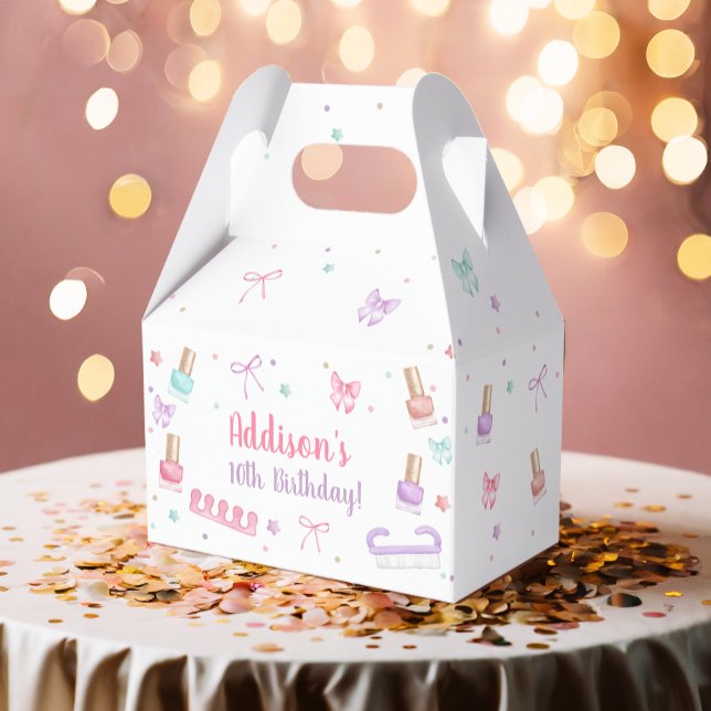 Mani-Pedi Party Manicure Pedicure Nail Polish Favor Boxes (Creator Uploaded)