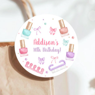 Mani-Pedi Party Manicure Pedicure Nail Polish Favor Tags