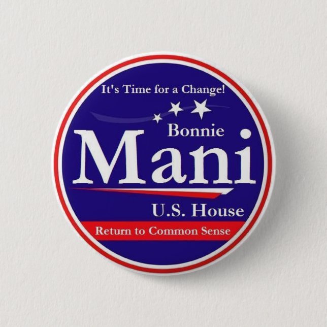 Mani Pinback Button (Front)