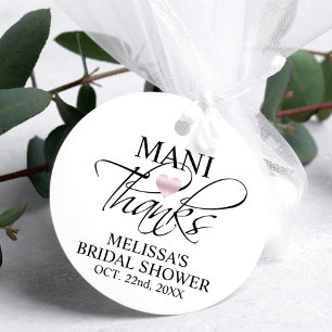 MANI Thanks Bridal Baby Shower Nail Polish Favor Tags