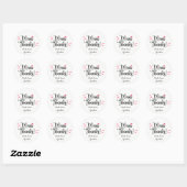 Mani Thanks Labels Stickers | Zazzle