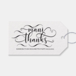 Mani Thanks Thank You Gift Tags
