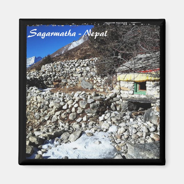 Mani Wheel water powered, Himalayas - Nepal Magnet (Front)