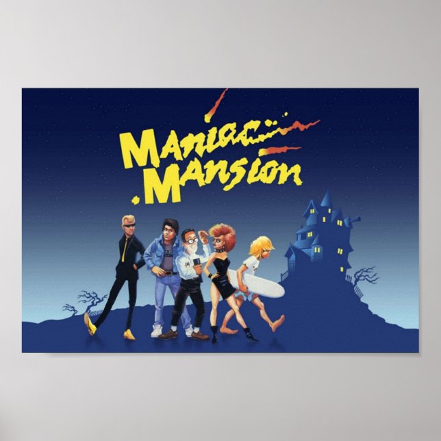 Maniac Mansion 09 Game Cover Poster (Front)