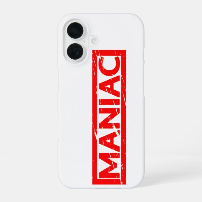 Maniac Stamp Iphone Case (Back)