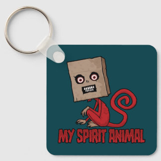 Maniacal Masked Monkey Spirit Animal Keychain
