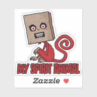 Maniacal Masked Monkey Spirit Animal Sticker