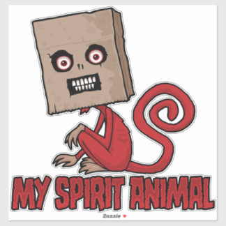 Maniacal Masked Monkey Spirit Animal Sticker