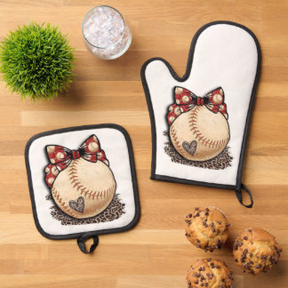 manic and kitchen glove oven mitt & pot holder set