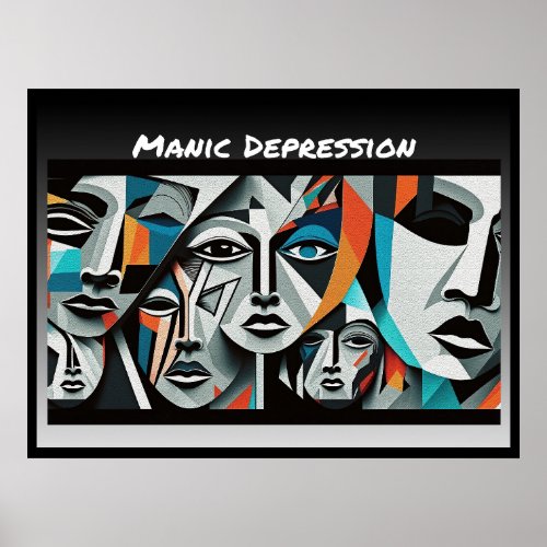 Manic Depression Print Value Poster Paper Matte