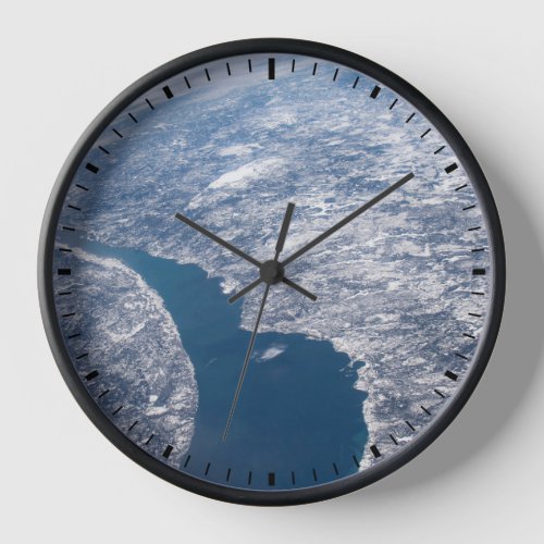Manicouagan Crater And The St Lawrence River Clock
