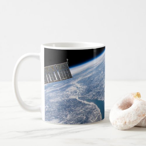 Manicouagan Crater And The St Lawrence River Coffee Mug