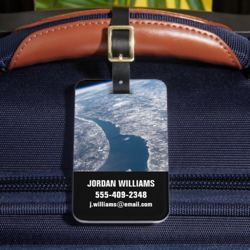 Manicouagan Crater And The St Lawrence River Luggage Tag