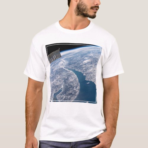 Manicouagan Crater And The St Lawrence River T_Shirt