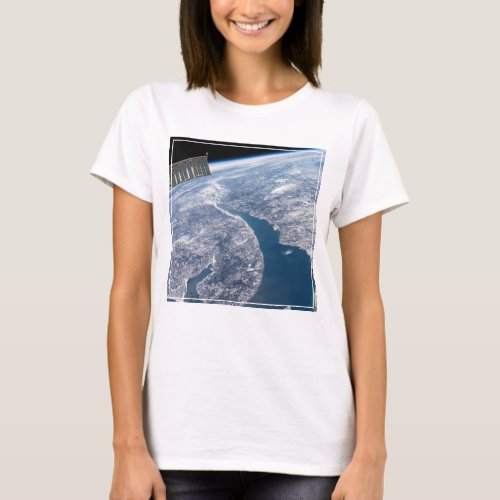 Manicouagan Crater And The St Lawrence River T_Shirt