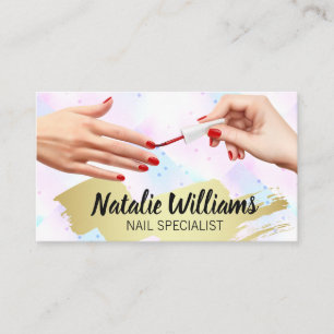 Manicure Nail Polish Hands Business Card