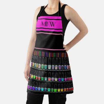 Manicure Nail Technician Variation Apron by sharonrhea at Zazzle