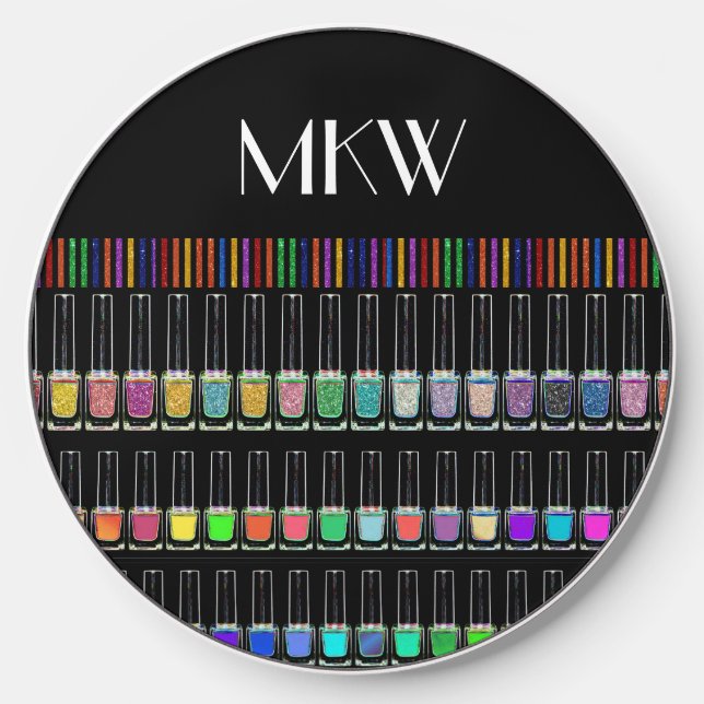 Manicure Nail Technician  Wireless Charger (Front)