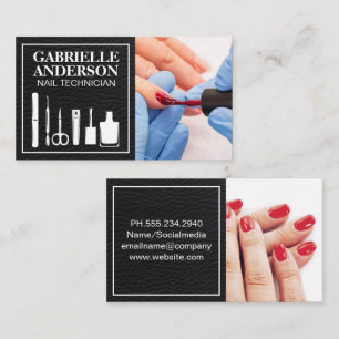 Manicure Nails Painted Nail Salon Business Card