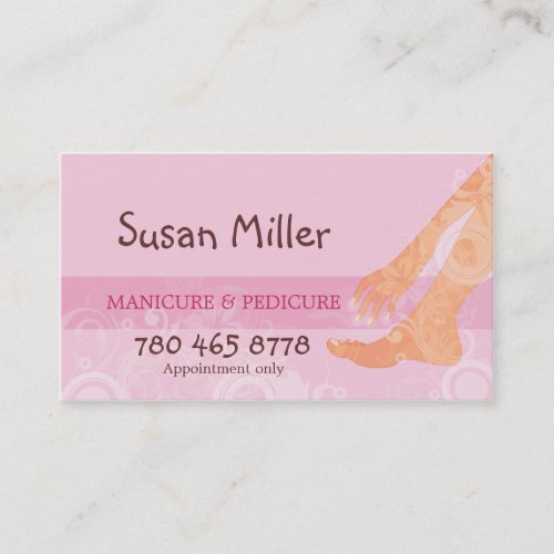 Manicure &amp; Pedicure Business Card