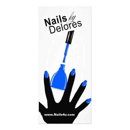 MANICURE PEDICURE Coupon Menu blue